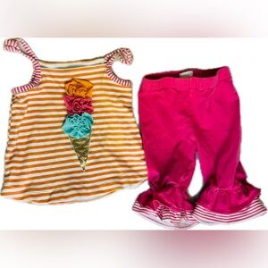 Mud Pie Ice Cream Baby Outfit